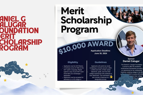 Daniel G Calugar Foundation Merit Scholarship Program