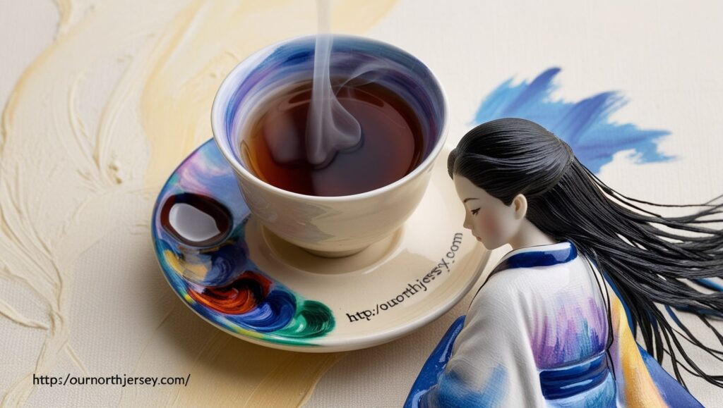 Paint Palette Shaped Tea Saucer Seiei