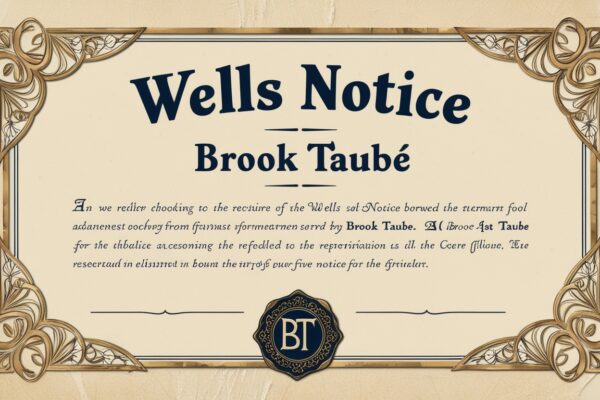 Brook Taube Wells Notice