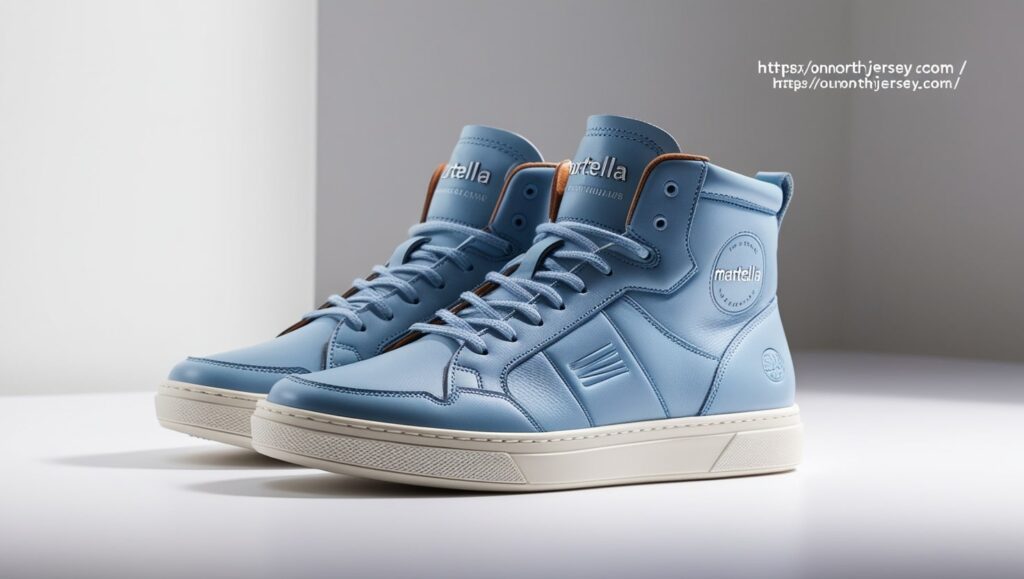 Baby Blue Martella Mid Top Shoes