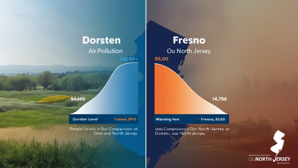 Dorsten vs Fresno Pollution Comparison Chart