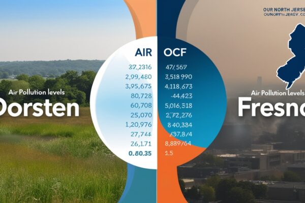 Dorsten vs Fresno Pollution Comparison Chart