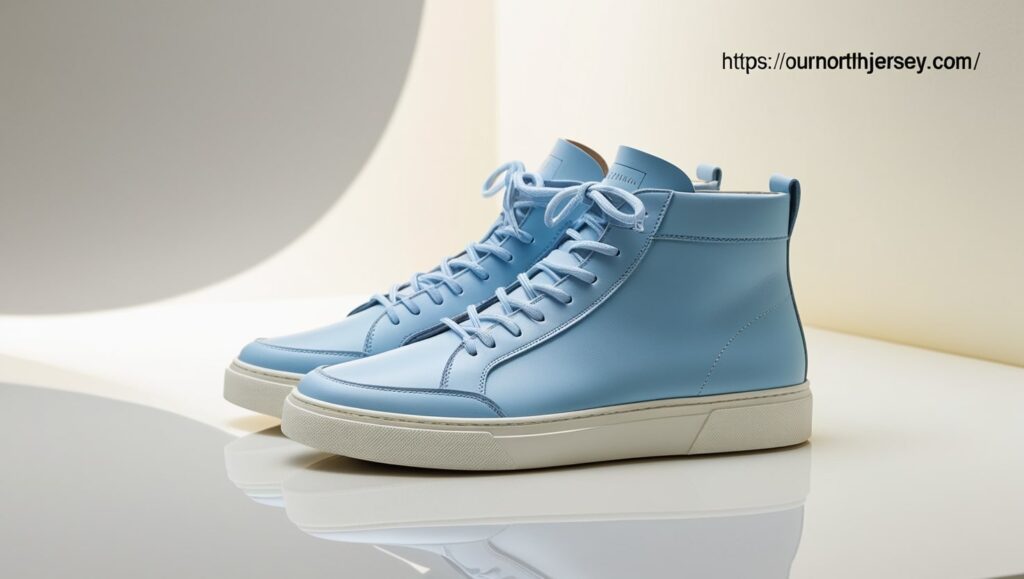 Baby Blue Martella Mid Top Shoes