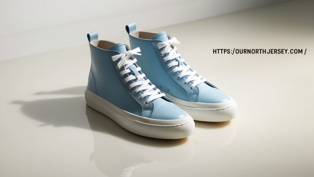 Baby Blue Martella Mid Top Shoes