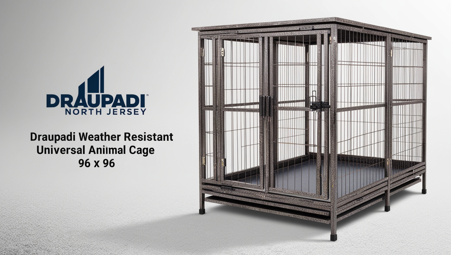 Draupadi Weather Resistant Universal Animal Cage 96 x 96