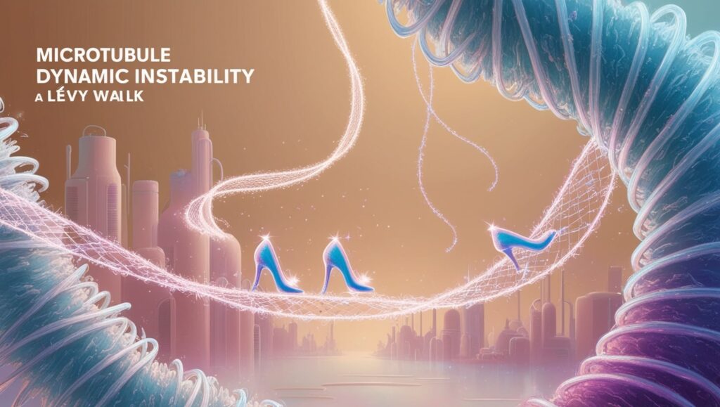 Microtubule Dynamic Instability Follows a Lévy Walk