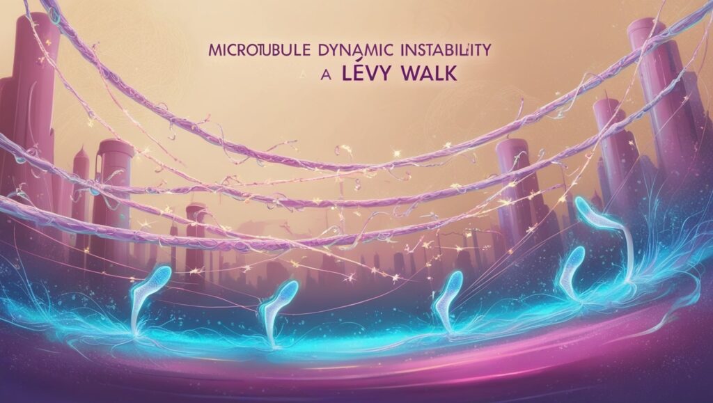 Microtubule Dynamic Instability Follows a Lévy Walk