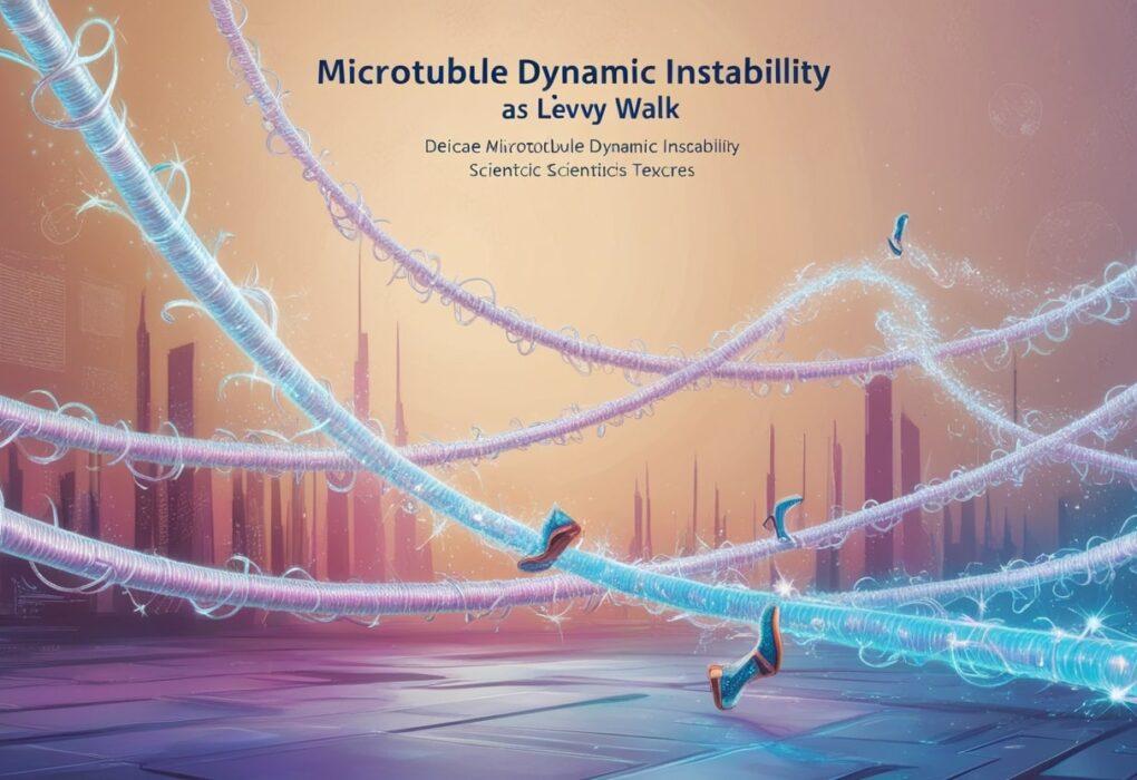 Microtubule Dynamic Instability Follows a Lévy Walk